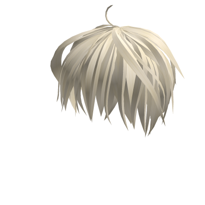 Y2K Tilted Messy White Hair Roblox item