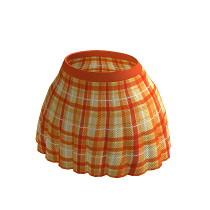 Orange Plaid Skirt thumbnail