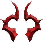Ruby Serrated Horns