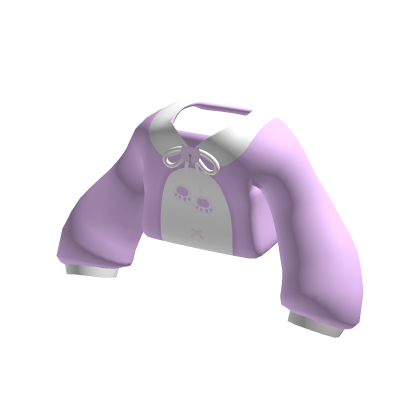 cute puppy sweater with paws [purple]
