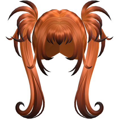 Halloween Orange Gothic Spiky Twintails