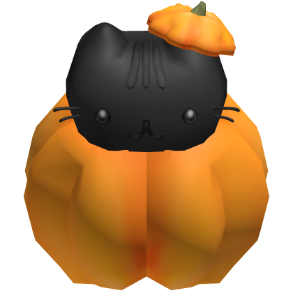 ♡ cute pumpkin cat rideable mount halloween black