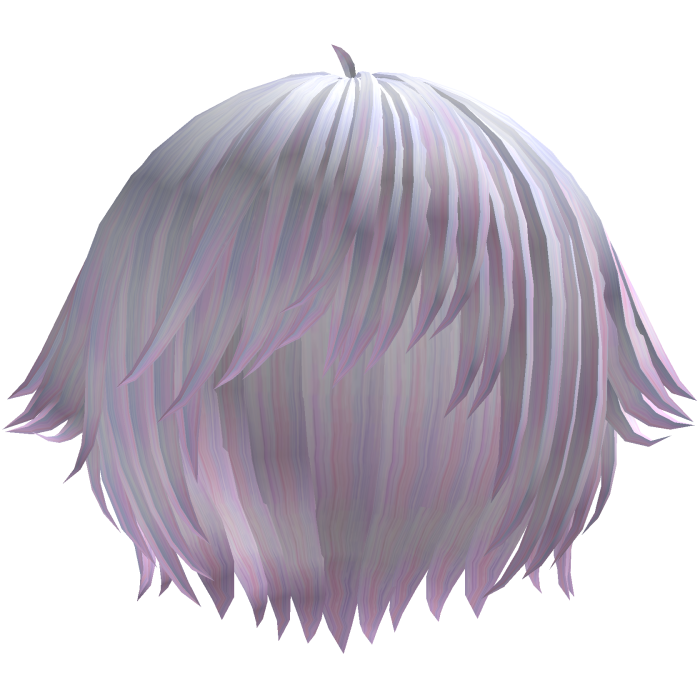 ´ཀ` emo anime catboy tufts hair in pastel