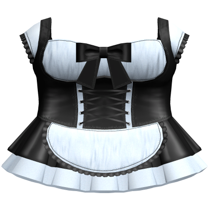 Gothic Lolita Maid Dress (Light Blue & Black) Roblox item
