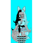 Snow aesthetic wolf