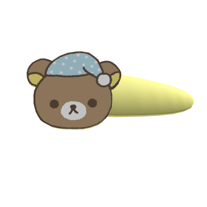 cute sleepy bear hair clip <3 Roblox item