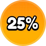 You captured 25% of the map, don't lose your territory and win!