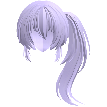 fluffy moe anime long side pony purple