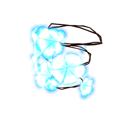 blue emissive tropical flower ( korblox ) 