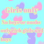 No noobs only rich people