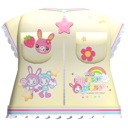 ..◜ᴗ◝.. !! cutesy yellow mezzo piano star jacket