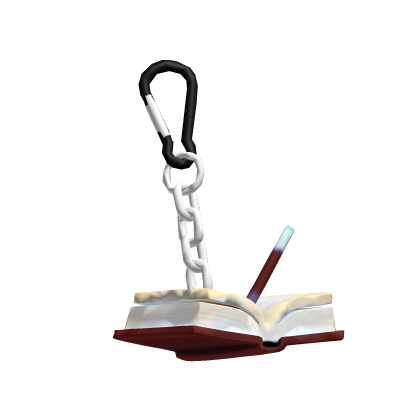 Open Book Keychain