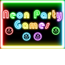 Neon party games icon
