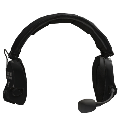 SWAT Tactical Headset Military Headphones Black