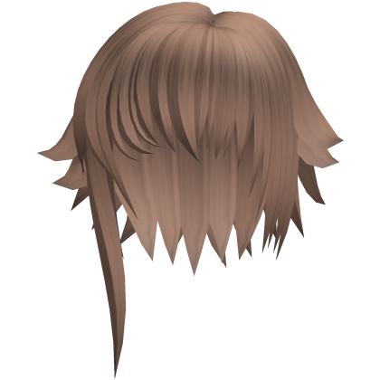 cute messy short hair w side tufts in light brown