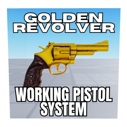 (WORKING GUN) Pistol GOLDEN REVOLVER Tool [PBR]