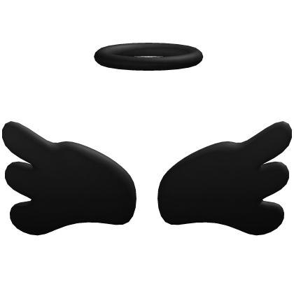 Black Angel Wings + Halo Combo