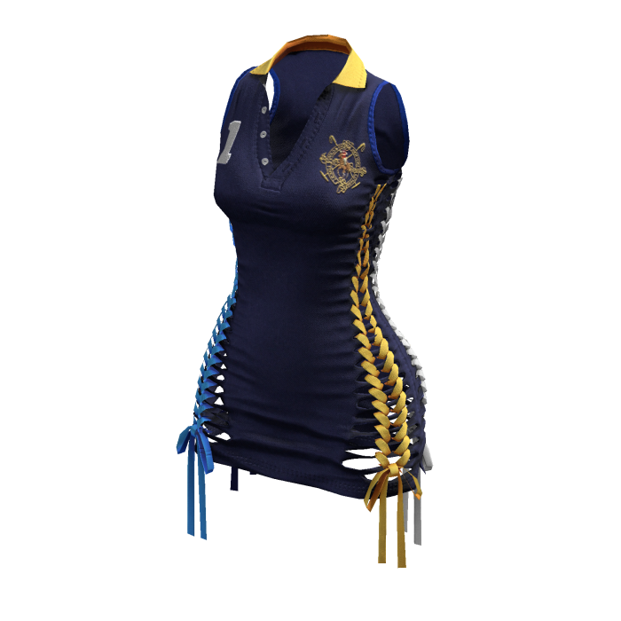 Braided Cutout Sleeveless Polo (Champ)