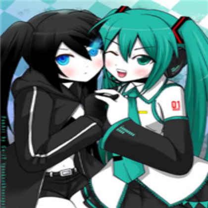 Black Rock Shooter and Hatsune Miku Roblox decal