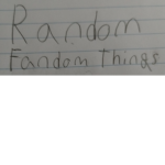 Random Fandom Things