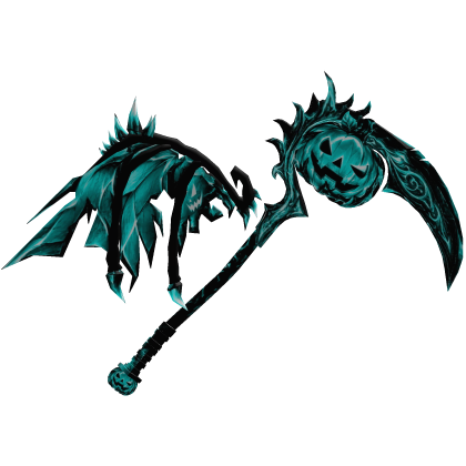 Pumpkin Scythe with Wings 🎃 [Cyan]