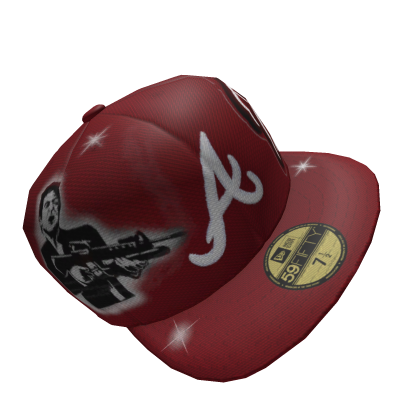 Red ScarFace x ATL Fitted Cap | Tilted