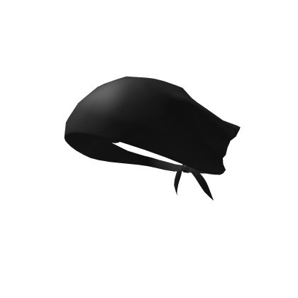 Hair Half Bandana (Black) Roblox item