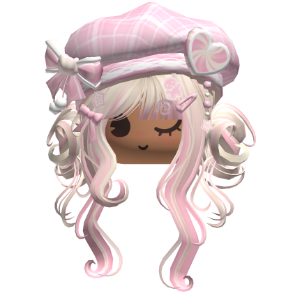 ♡ Christmas Swirly Wispy Buns (Pink Beige)