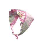  Cottage Pink Floral Headscarf 