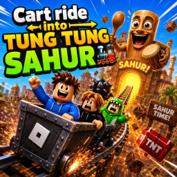 Cart ride into TUNG TUNG SAHUR 🚂