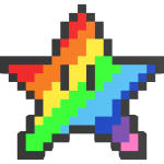 ✨🌈Pixel Rainbow Star🌈✨