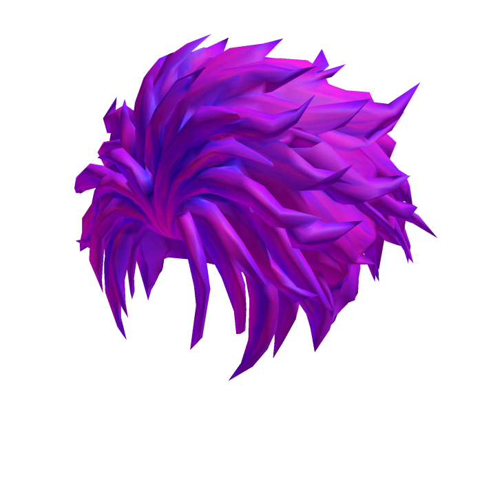 Fluffy purple anime hair