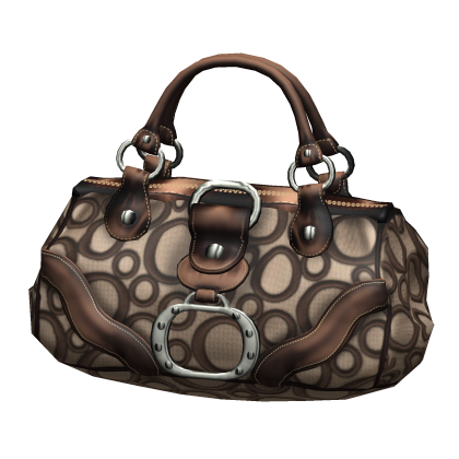 2000s Vintage Luxury Designer "O" Purse (Brown) Roblox item