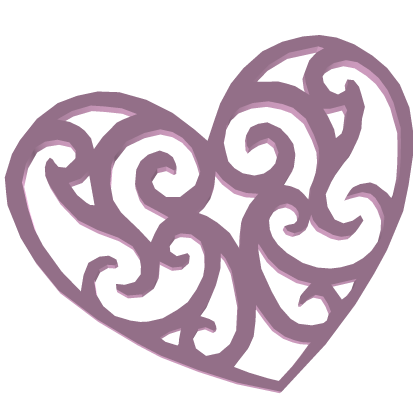 (ᴗ_ ᴗ。) pink heart lover charm symbol in mouth Roblox item