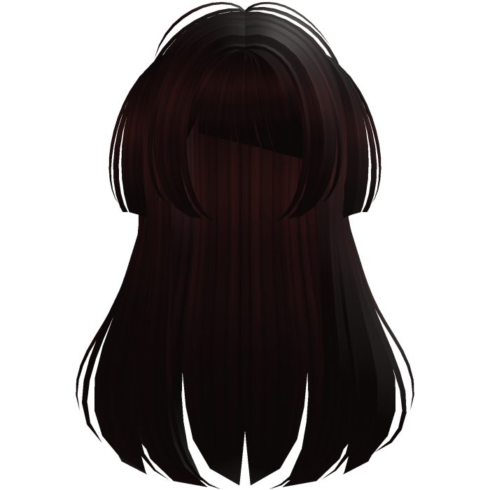 Dark red Long Doll Hair with Mini Pigtails
