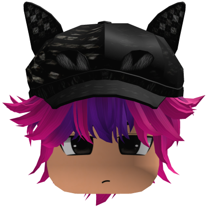 Messy Fluffy Emo Y2K Boy Hair VKAI purple pink CAT Roblox item