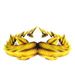 Leafy Golden Head Wreath Adornment