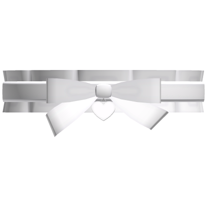 ♡ : cutesy white ruffled doll bow choker Roblox item