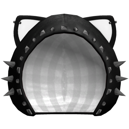 spiked emo cat ears black hoodie