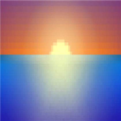 Pixel Sunset Roblox decal