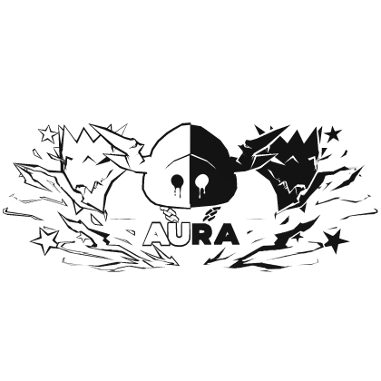 Cartoony Black&White Hood Aura Dragon Wings Combo