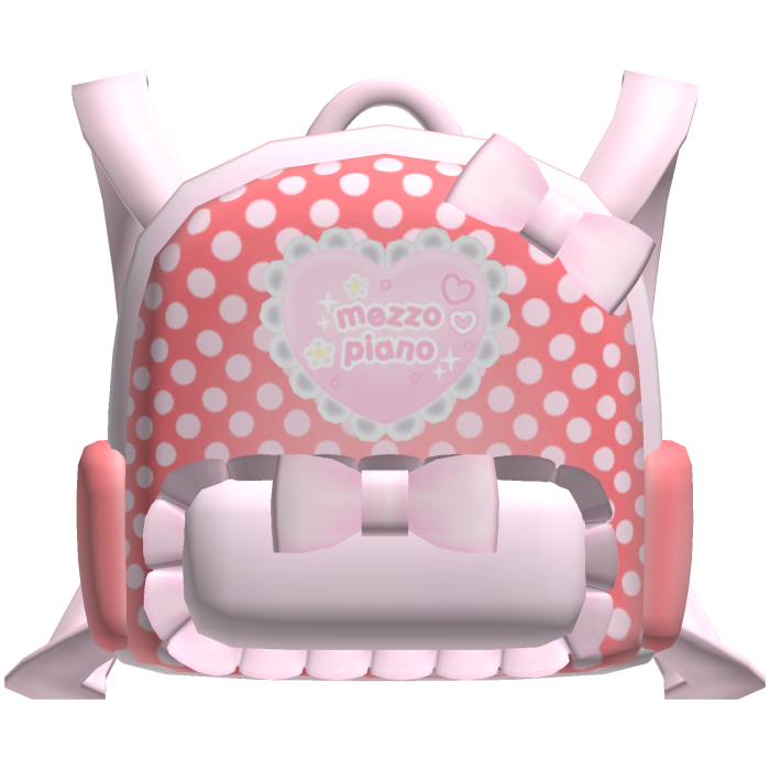 Cute Pink Red Cutecore Mezzo Piano Backpack 3.0