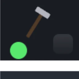 ball and axe but 2d icon