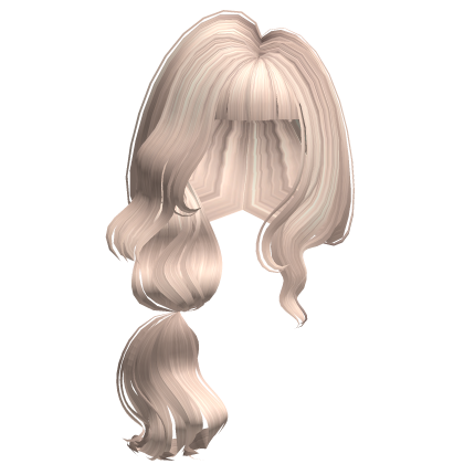 Cute Farm Girl Layered Side Ponytail in Ash Blonde Roblox item