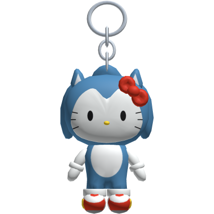 Blue Kitty x Sonic Keychain