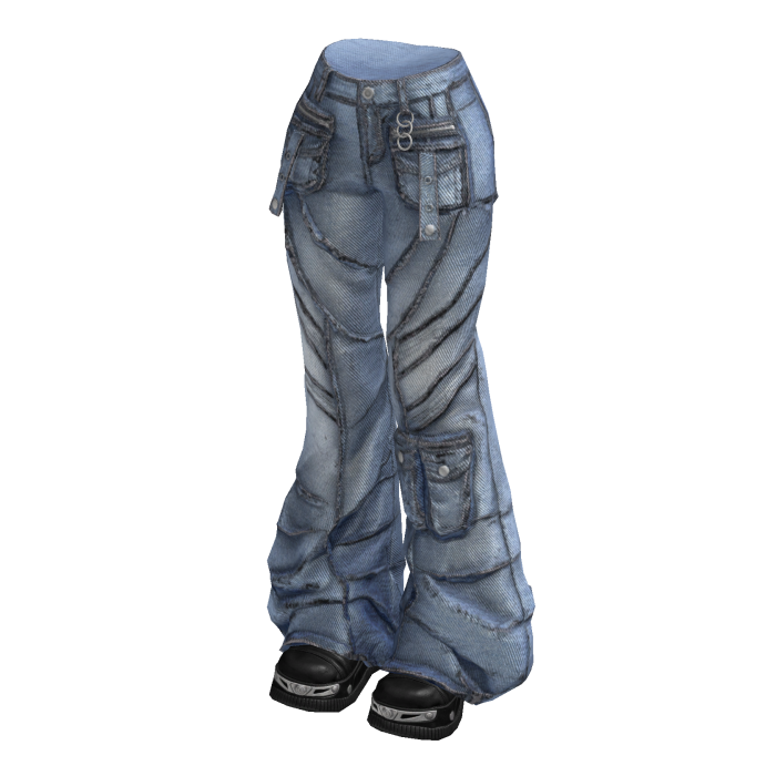Light Blue Y2K It-Girl Flared Denim Jeans