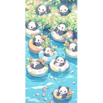 Kawaii pandas!!