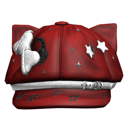 Red Kawaii Bow Beret Roblox item