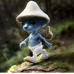 smurf cat hangout