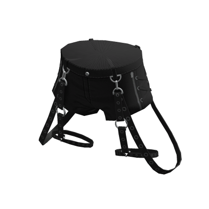 [Y2K] Punk Goth Garter Strap Denim Shorts thumbnail